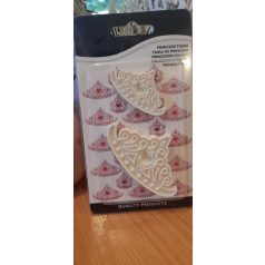 Műanyag fondant/marcipán mintázó hercegnő tiara