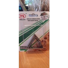 Fém kiszúró háromszög 3 db-os