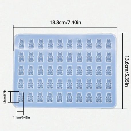 Maci alakú gumicukor szilikon forma 2.