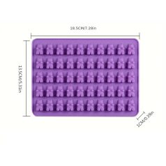 Maci alakú gumicukor szilikon forma