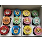 Mancs őrjárat cupcake nyomtatott ostyalap