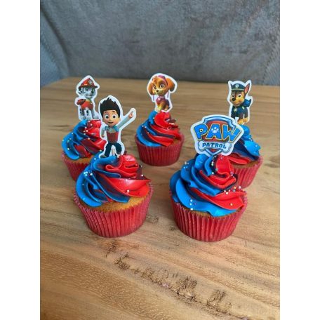 Mancs őrjárat cupcake nyomtatott ostyalap