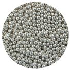 Metalizált ezüst cukorgyöngy 5mm, 130g - Lumea