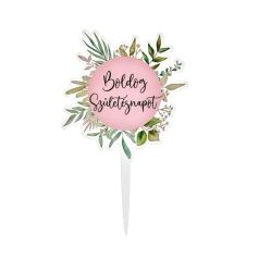   Sziluett beszúró "BSZ" díszes virágos (rózsaszín)