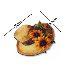 Őszi dekoráció szalmakalap 1 db/cs