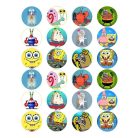 Sponge Bob cupcake nyomtatott ostyalap