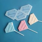 Szilikon superman nyalókaforma