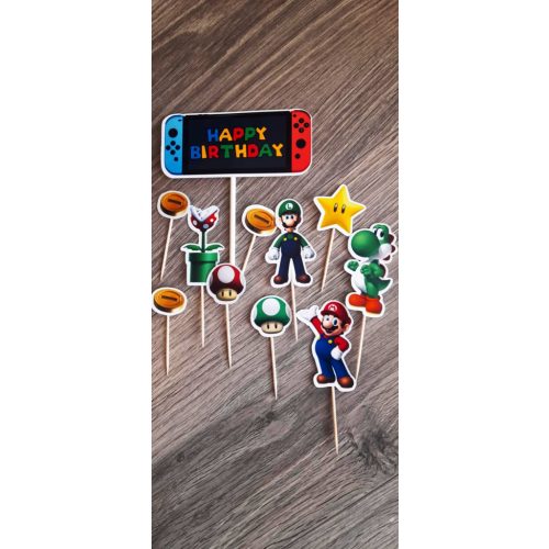 Super Mario  tortabeszúró 11 db-os