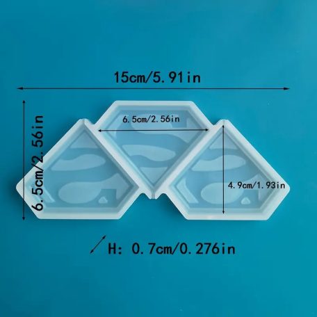 Szilikon superman nyalókaforma