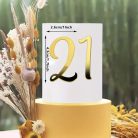 Arany színű szám torta dísz