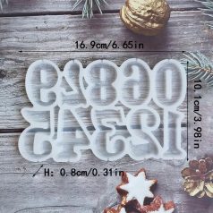 Szilikon szám nyalókaforma