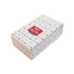   Karácsonyi-doboz, önzáró doboz, Merry Christmas felirat, 12,5x21x7cm