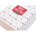 Karácsonyi-doboz, önzáró doboz, Merry Christmas felirat, 12,5x21x7cm