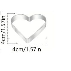 Szív alakú sütemény kiszúró kicsi 4 cm