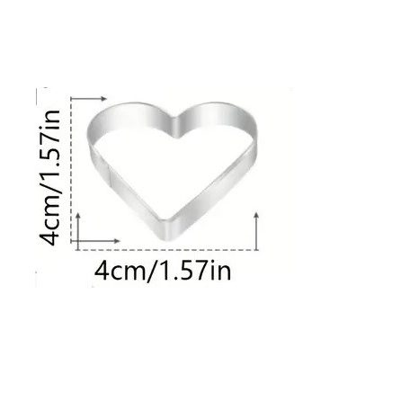 Szív alakú sütemény kiszúró kicsi 4 cm