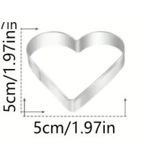 Szív alakú sütemény kiszúró 5 cm
