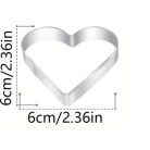 Szív alakú sütemény kiszúró 6 cm