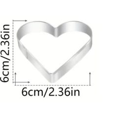 Szív alakú sütemény kiszúró 6 cm