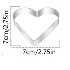 Szív alakú sütemény kiszúró 7 cm