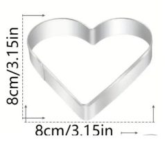 Szív alakú sütemény kiszúró 8 cm