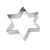 Fém kiszúró csillag