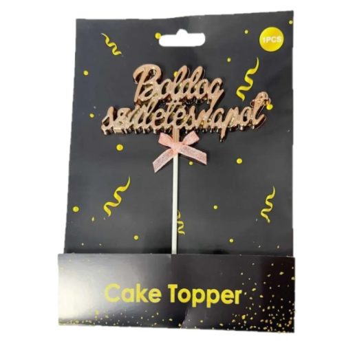 Boldog születésnapot beszúró Rose Gold - fényes