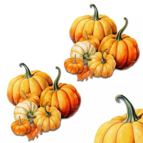 Őszi dekoráció tökök halomban 1 db/cs