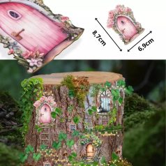 Őszi dekoráció Tündér ajtó kicsi rózsás