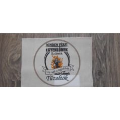 Tűzoltó tortaostya (20 cm)
