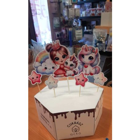 Unikornisos beszúró 7 db-os