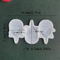 Szilikon unikornis forma
