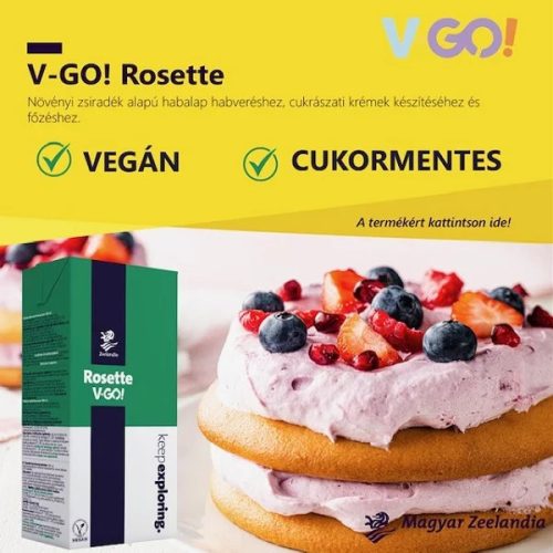 Rosette V-Go cukrozatlan növényi habkészítmény 1 l