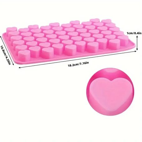 Szív alakú szilikon gumicukor forma