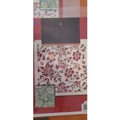 Stencil rózsa mintával